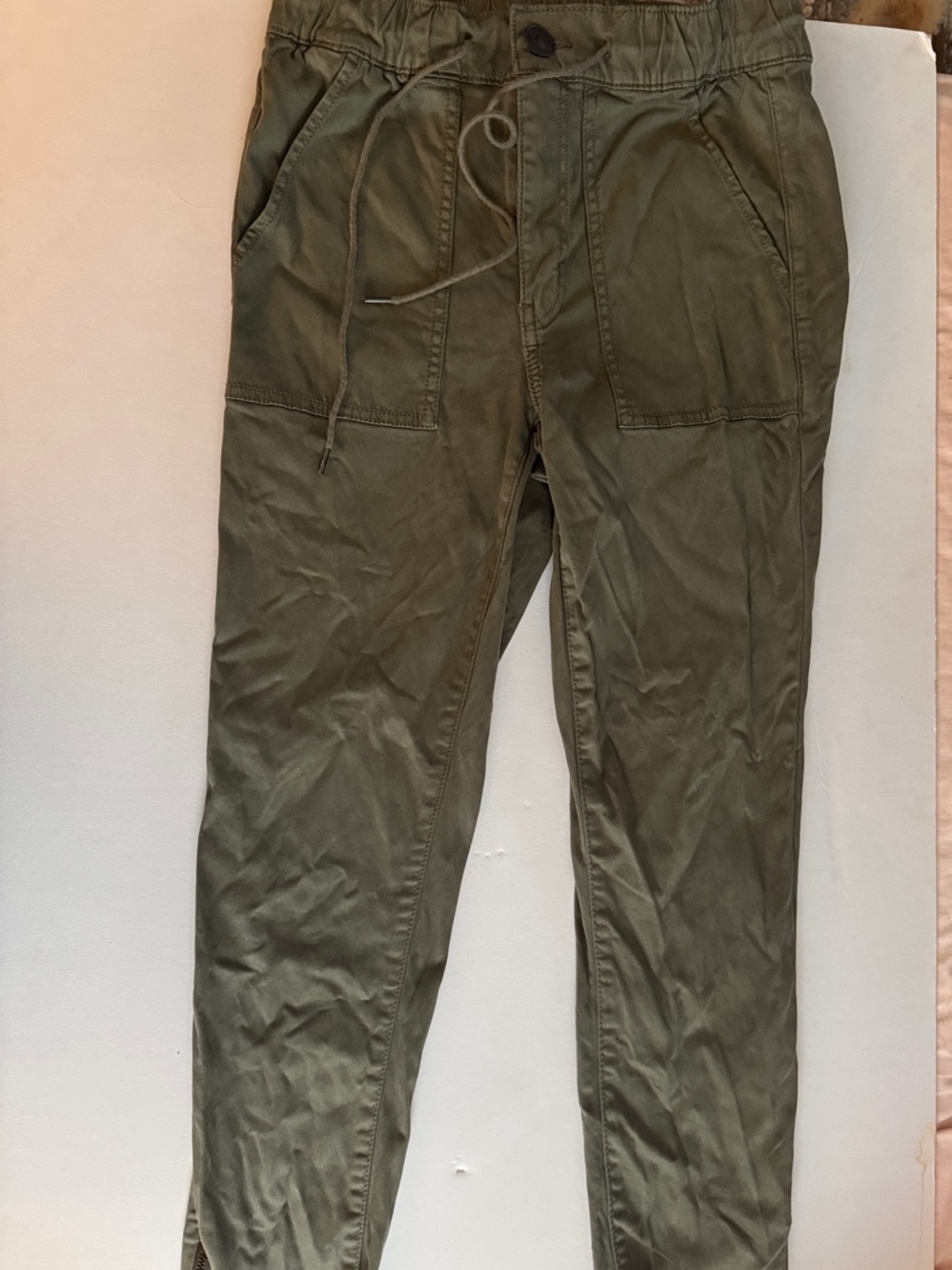 American Eagle Outfitters Olive Green Cropped Utility Pants